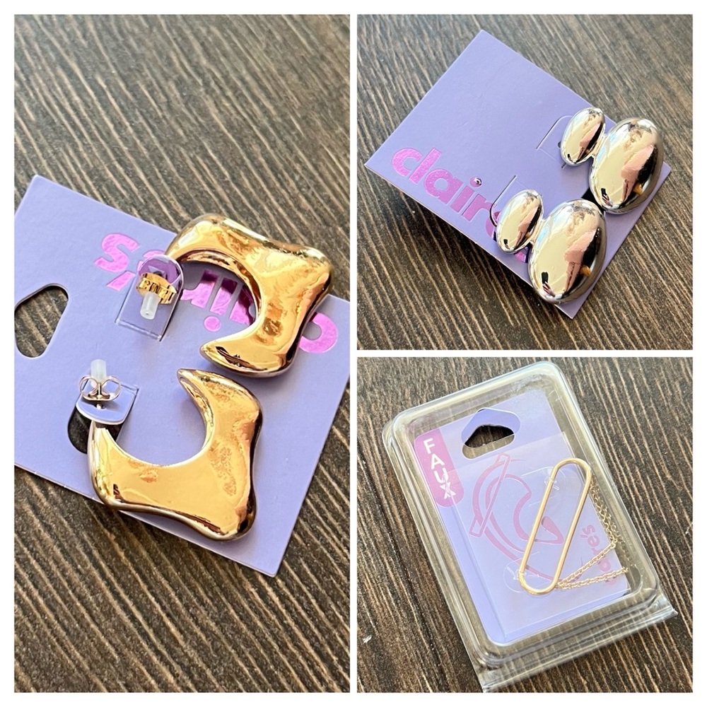 Bundle of three brand new earings!